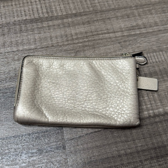 Coach Pebbled Leather Double Corner Zip Wallet - Picture 2 of 9